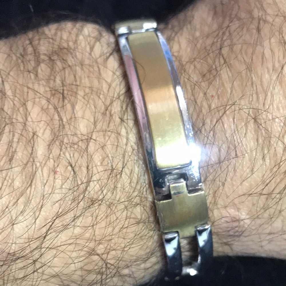 Men 8.5” SS/14k Bracelet